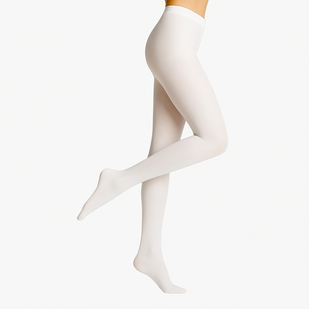 Women’s 50 Denier Footed Tights White Made in Italy | XS,S,M,L